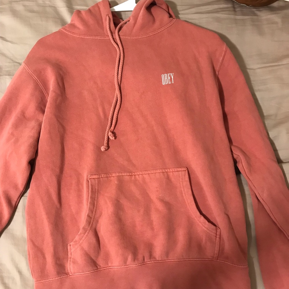 Salmon Pink OBEY Sweatshirt